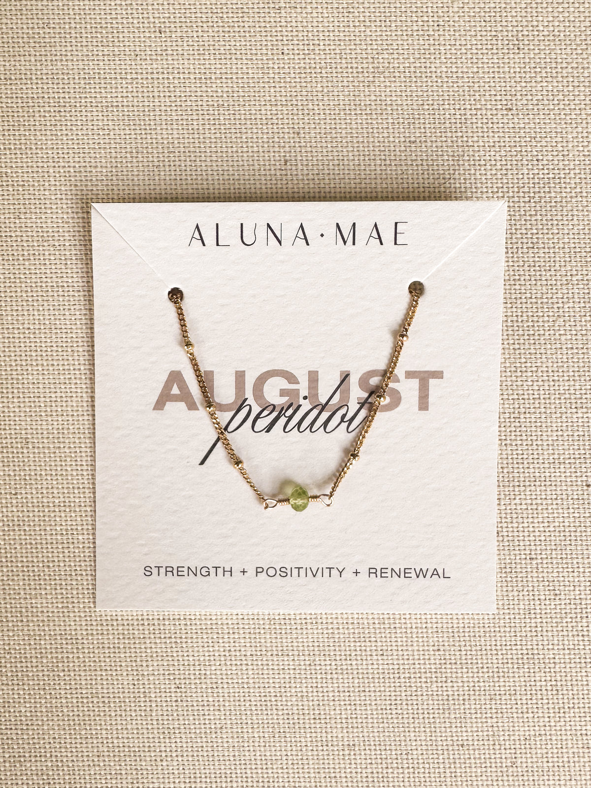 August Birthstone Peridot Gold Bracelet