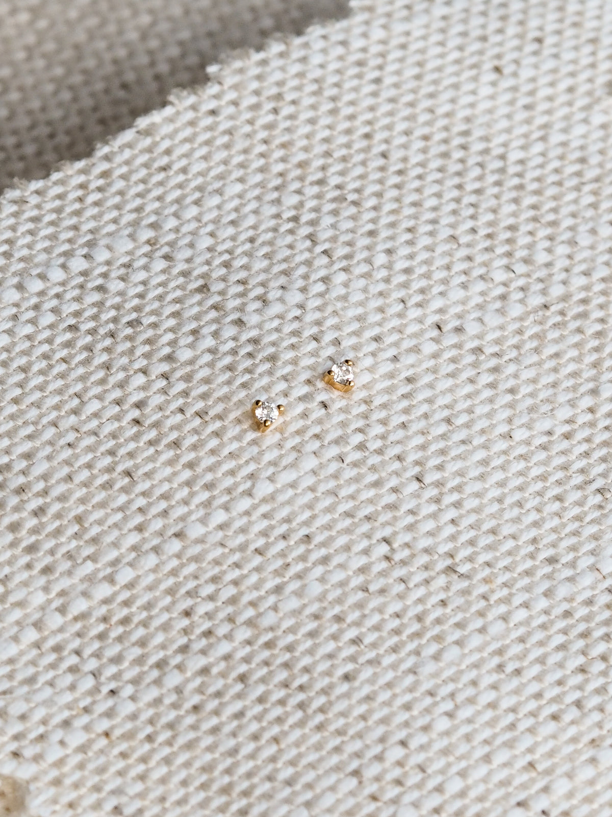 Dara Cubic Zirconia Gold Stud Earrings