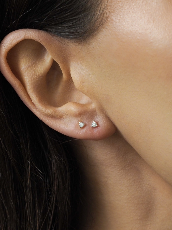 Dara Cubic Zirconia Sterling Silver Stud Earrings