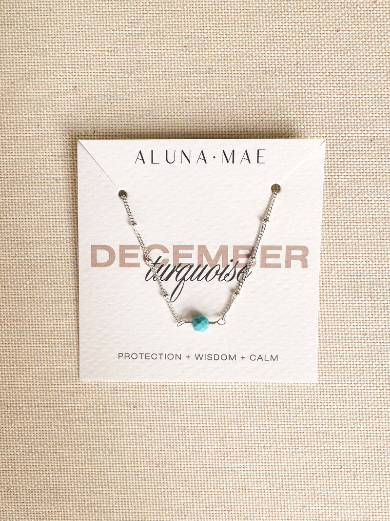 December Birthstone Turquoise Sterling Silver Bracelet