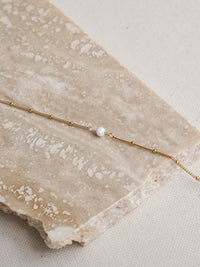October Birthstone Opal Gold Necklace