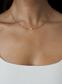 October Birthstone Opal Gold Necklace