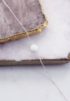 LENA. Armband aus Sterlingsilber mit weißem Opal
